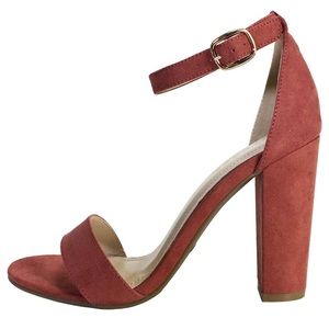 Blush Pink Block Heels